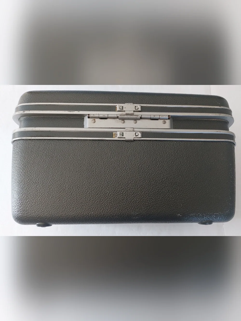 VTG 50s 60s Samsonite Silhouette Shwayder Bros Inc Denver Train Case Oxford Gray